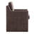 Dylan Rolling Dining Chair - Bark Brown-100910765