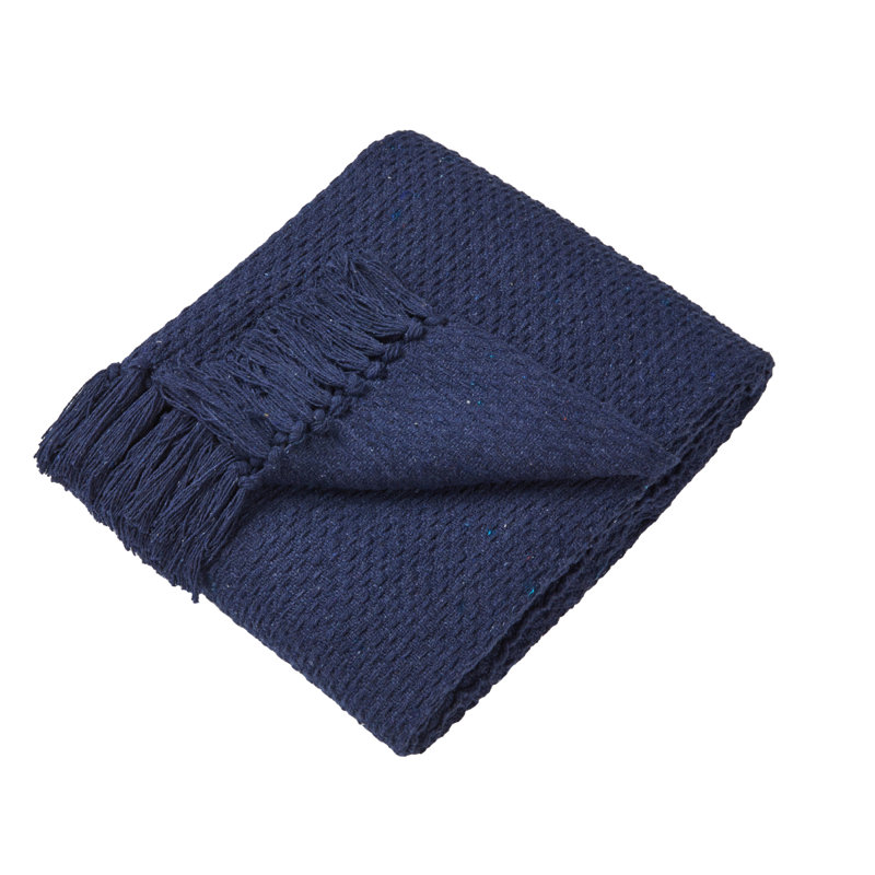 Hermbusche Throw Blanket, Navy, W130 x L180cm