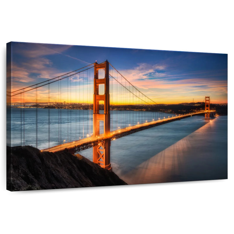 Lilie Lights On Golden Gate, 32" H x 48" W
