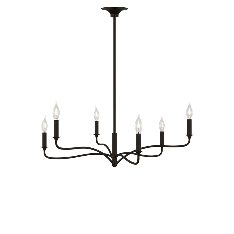 Wetherell 8-Light Chandelier, 62.68" H x 32" W  x 32" D, Aged Iron, 6