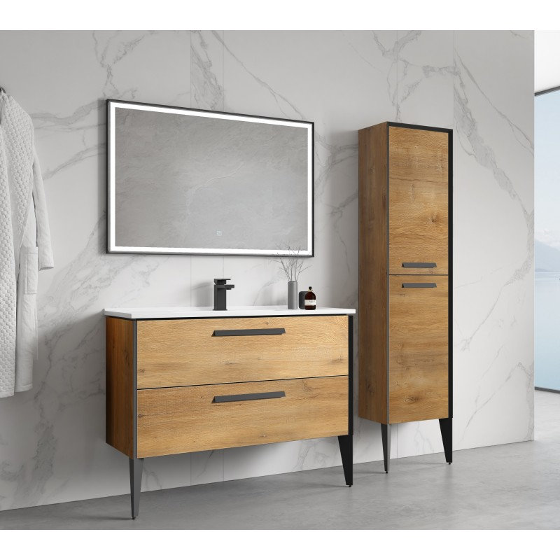 Ensemble de meuble-lavabo simple 52 po Mondra, Snafell / noir