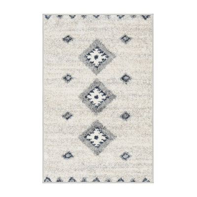 Tapis contemporain beige / gris