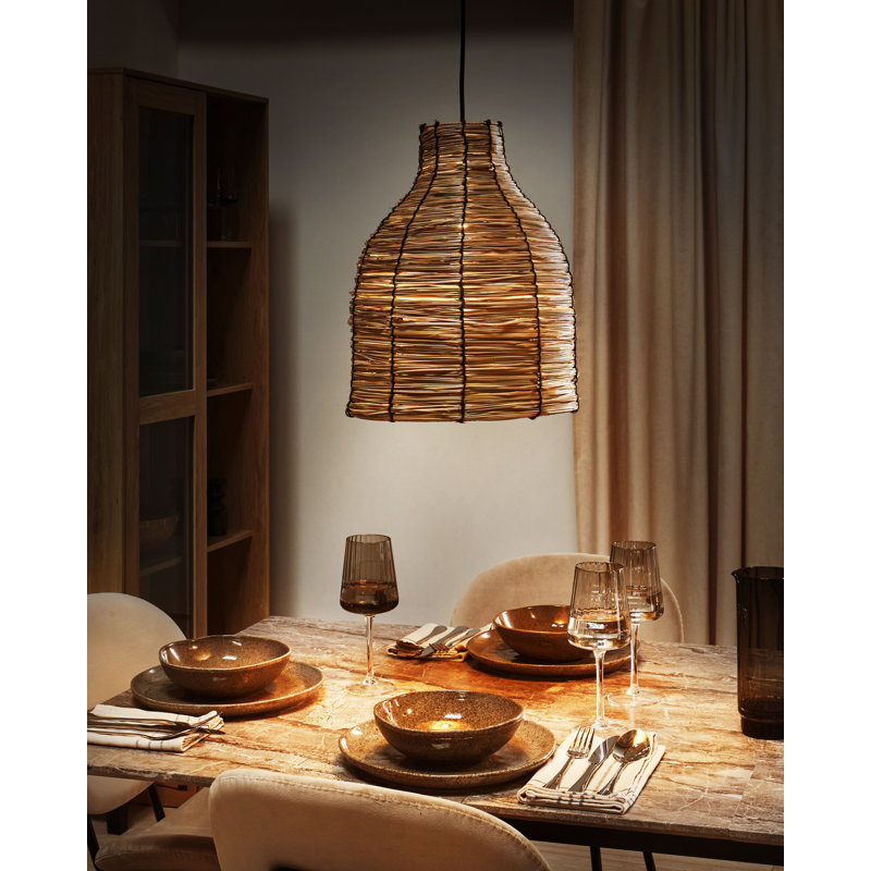 Rumi 1 - Light Natural Cone Pendant