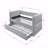 1Pc Modern Daybed Pull Out Trundle Button Tufted Nailhead Trim Bedroom Living Room Furniture-364802928-364802931