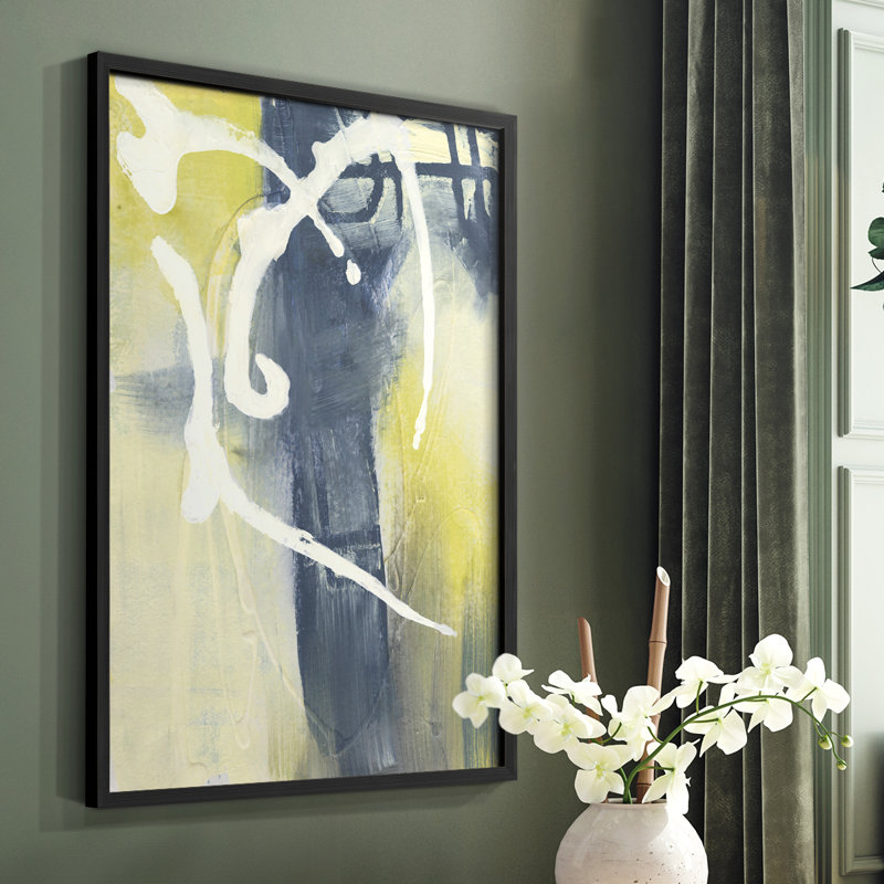 Delightful II, reproduction encadrée - bois massif, Noir, H 28 po x l 22 po