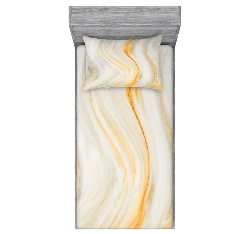 Microfiber Sheet Set, Twin Sheet Set with Fitted Sheet