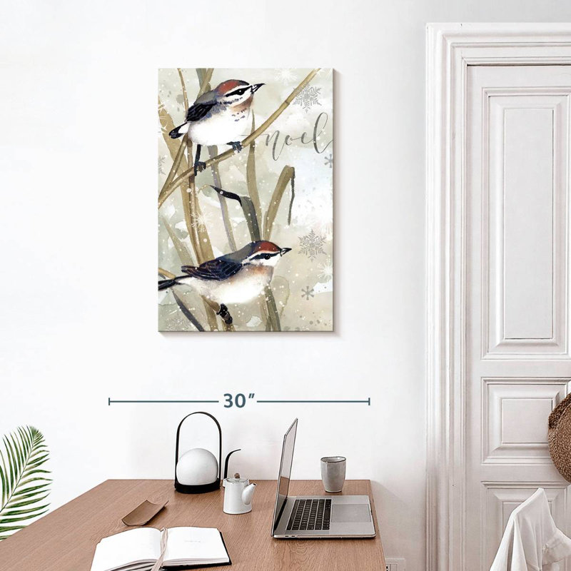 Lelend Winter Birds Noel, 30" H x 20" W