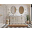 Meuble-lavabo double 72 po avec plateau Charlotte-94620665