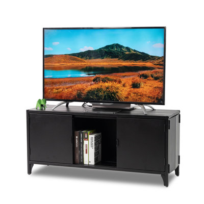 Foldable Metal TV Stand Cabinet