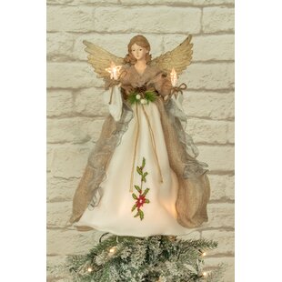 Angel of Harmony Tree Topper with Crystals