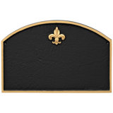 Fleur de Lis 1-Line Wall Address Plaque