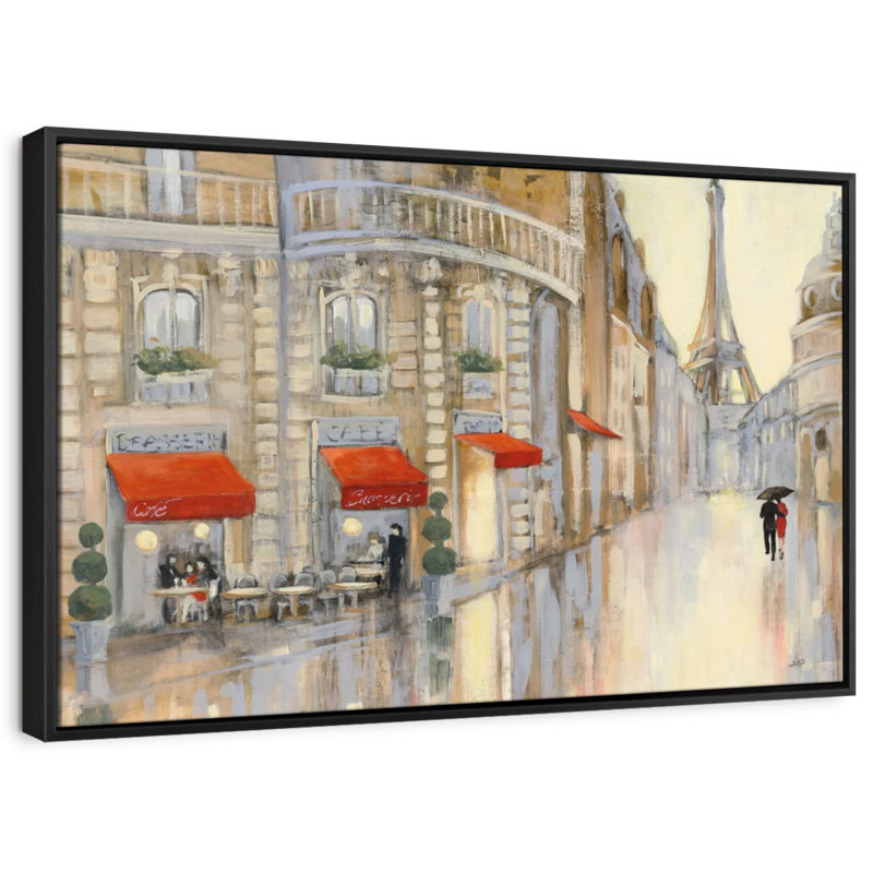 City "Touring Paris Couple, reproduction sur toile", H 29 po x l 43 po