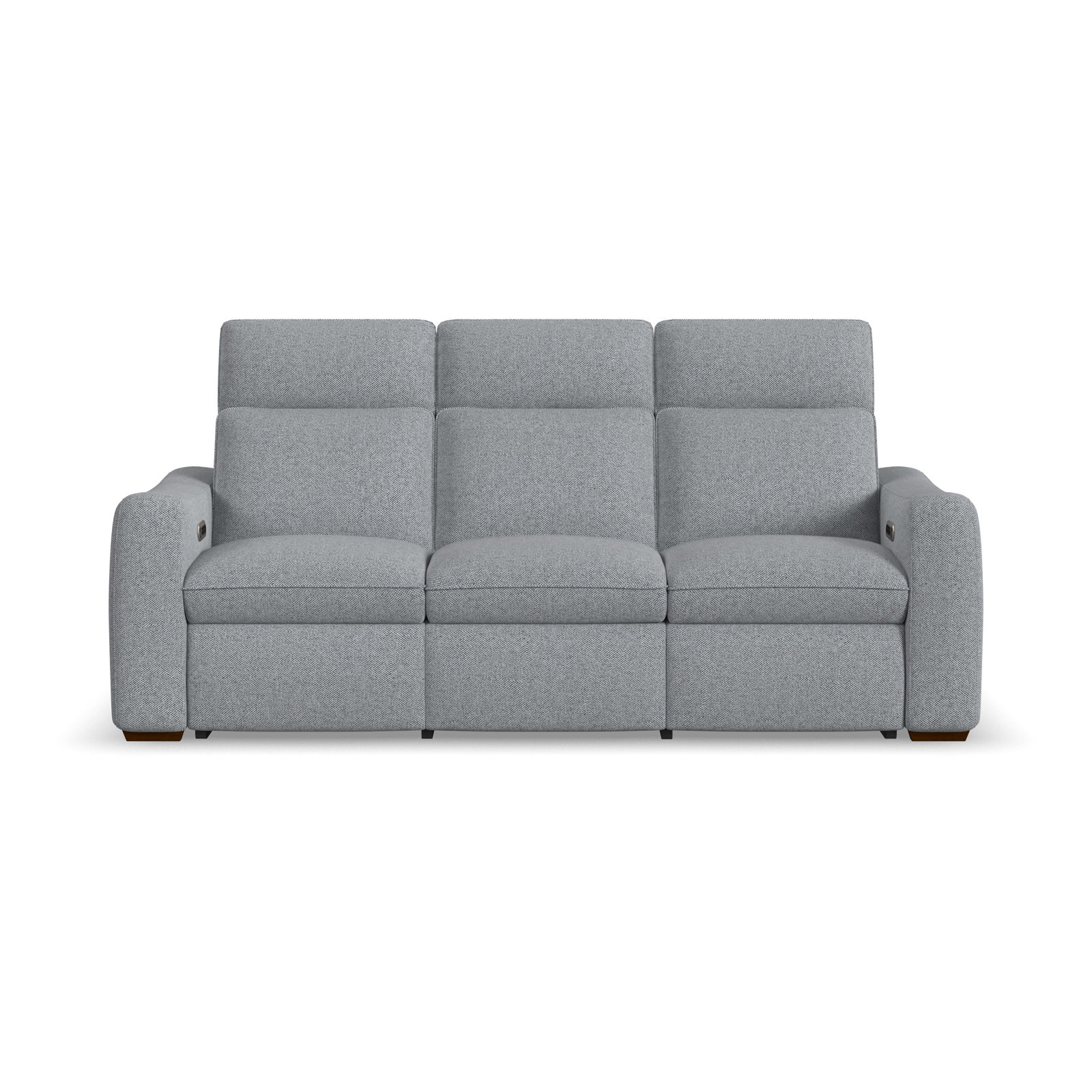 Kozlowski Power Reclining Sofa With Power Headrests & Lumbar, Stonewash Blue