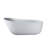 67" Solid Surface Soaking Bathtub With Overflow For Bathroom