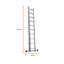 20 - Step Aluminium Lightweight Folding Extension Ladder