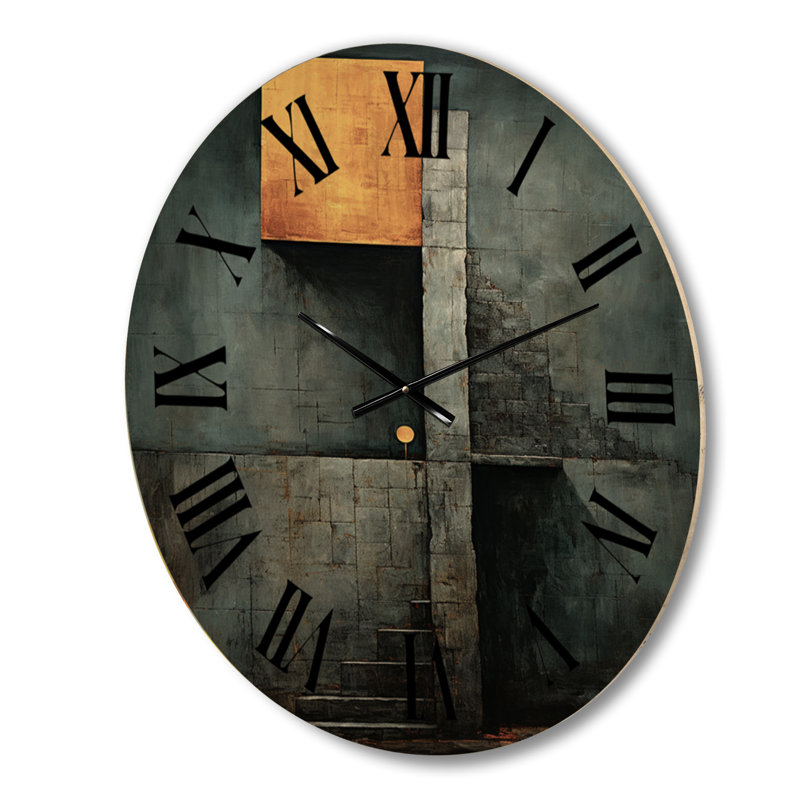 Horloge murale en bois massif, Moyenne