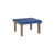 Pacific Blue Top/Antique Mahogany Base