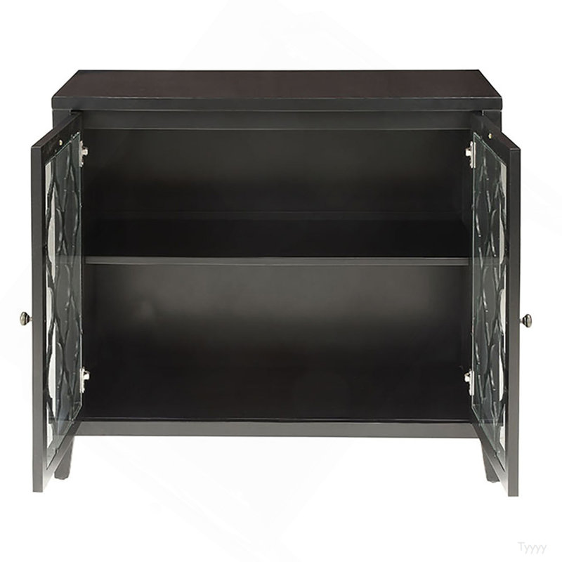 Console noire avec tablette à l'intérieur