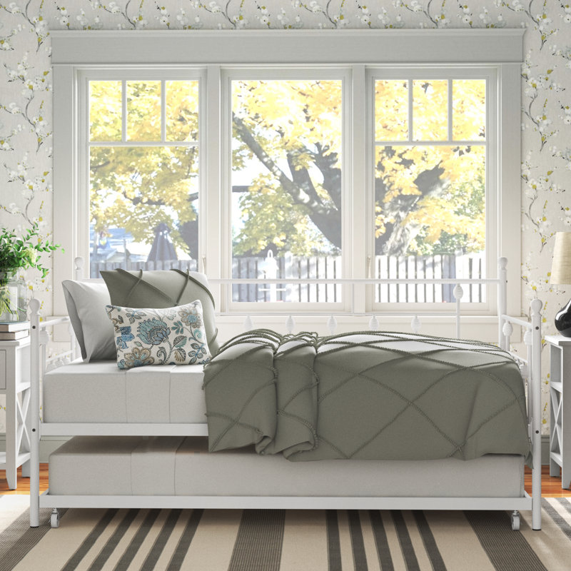Losh Twin Daybed with Trundle, White
