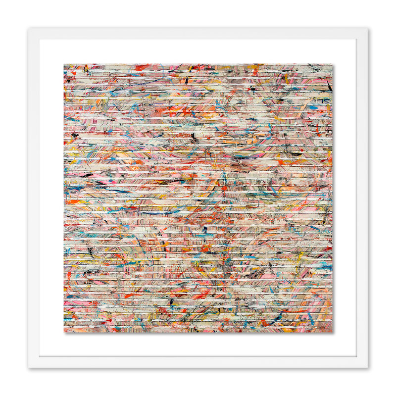 Dash #13 Painting by Brad Ellis, White