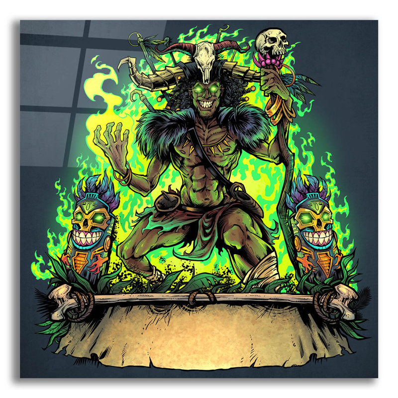 «Witch Doctor On» par Flyland Designs Print, H 12 po x l 12 po x P 0,13 po