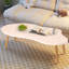 Petite table basse en forme de nuage Tables basses en bois Tables de plancher centrales irrégulières Mobilier Mid-Century pour le salon Petits espaces Bureau