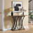 40" Console Table With Geometric Metal Legs And Stable Base, Living Room Furniture For Foyer, Hallway, Entrance-215204147