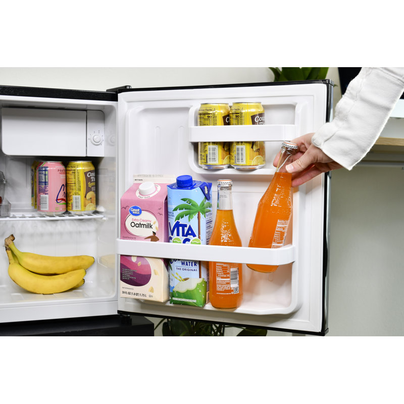 FRIGIDAIRE 1.6 Cu. Ft. Retro Compact Fridge with Chiller and Built-In Bottle Opener