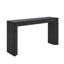 Console avec foyer en placage de bois-910837732