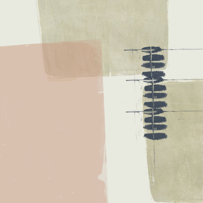 Monotype Abstraction II by Jennifer Goldberger - Wrapped Canvas Painting