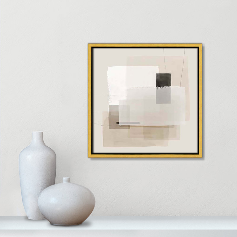 «Mystical Momentum II» par Hazel J, Cadre flottant doré, H 13,5 po x l 13,5 po x P 2 po