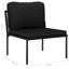 Chaise longue avec coussins 6 pièces Daan