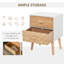 Chao 40cm W Solid + Manufactured Wood Bedside Table