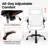 Nakysha Executive PU Leather Office Chair with Swivel Base and Padded Armrests-727507580