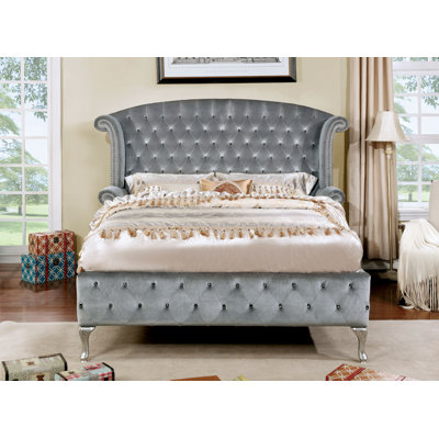Dilbeck Upholstered Wingback Bed