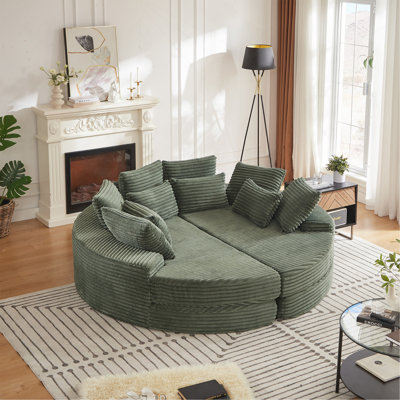 Multifunctional Corduroy Oversized Recliner Sofas, Modern Style, Perfect For Family Gatherings