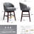Swivel 26.4'' Faux Leather Counter Stool-647319186