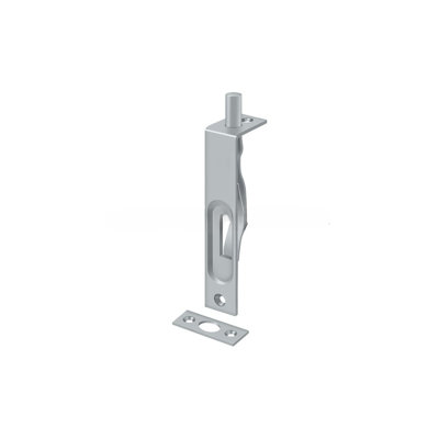 Deltana 4FBS26D 4" Flush Bolt; Heavy Duty; Satin Chrome Finish