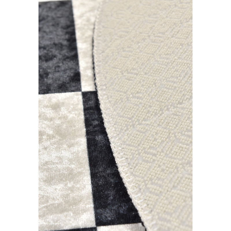 Tapis de bain antibactérien antidérapant, diamètre de 39,4 pouces, 100% polyester, hauteur de poils de 0,4 pouce, 700 g / m² | Lavable à la machine, facile d'entretien | Idéal pour la salle de bain, la douche et le spa, conception douce et durable