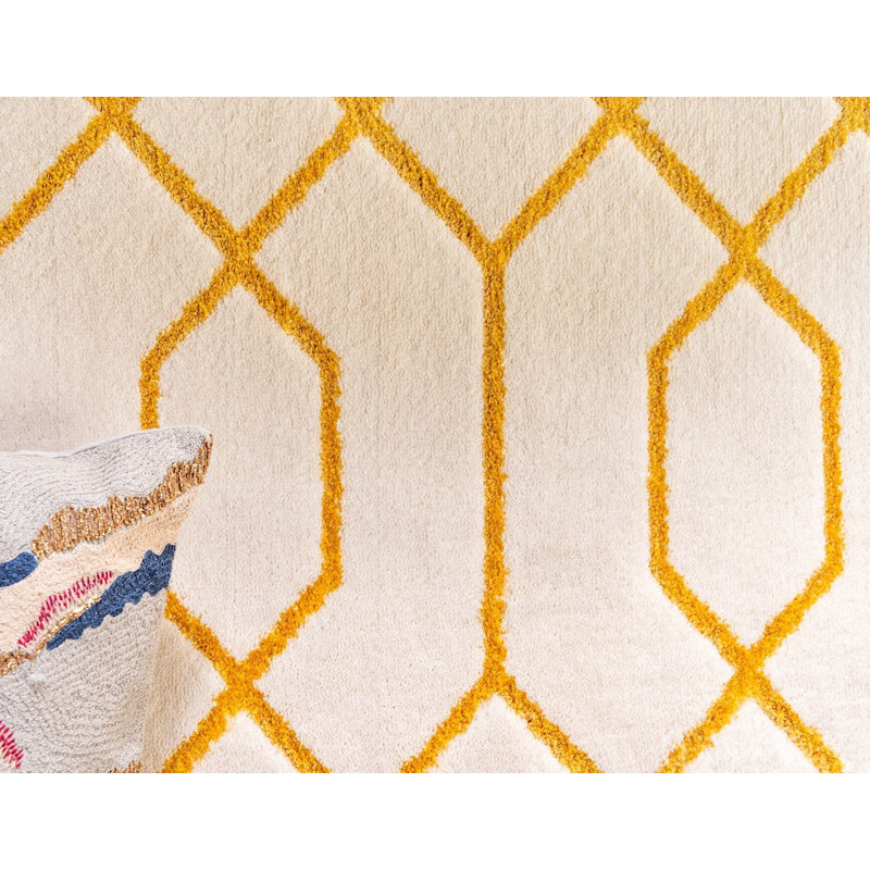 Geometric Area Rug, Rectangle 61 cm x 94 cm