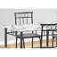 Ensemble de salle à manger 5 pièces, contemporain, rectangulaire, en bois blanc, meubles de salle à manger