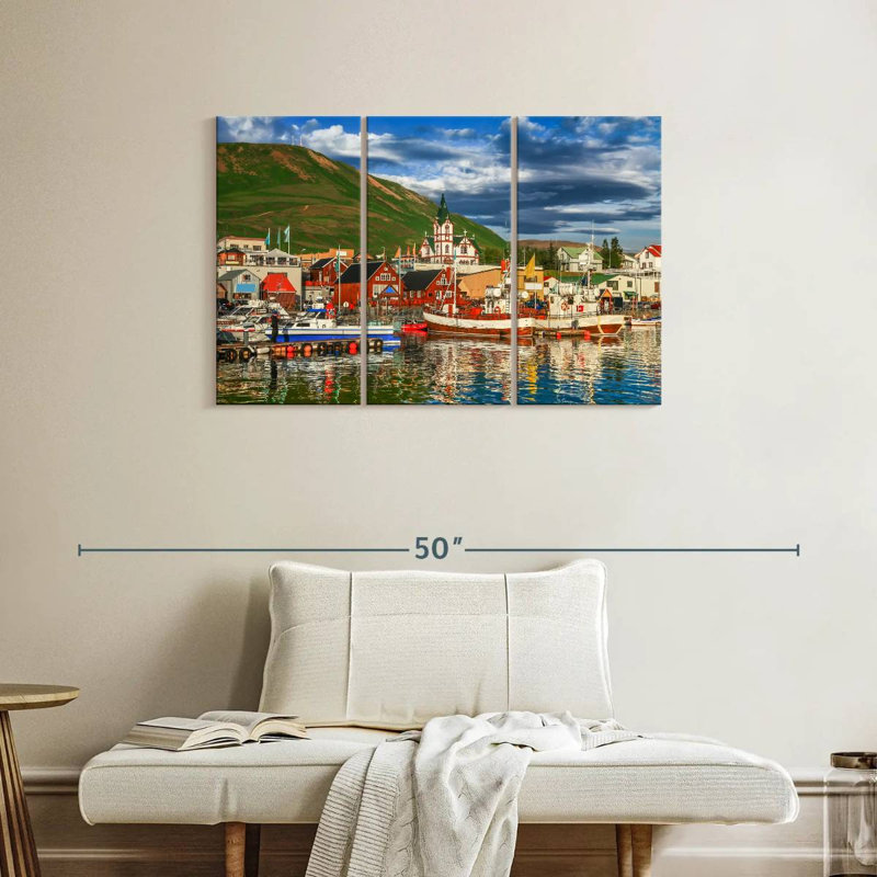 Gillard Husavik Harbor, 24" H x 38" W