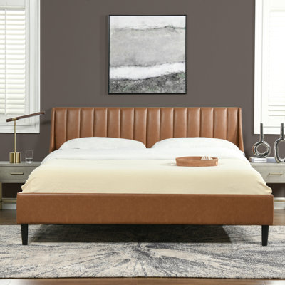Helaina Upholstered Wingback Bed