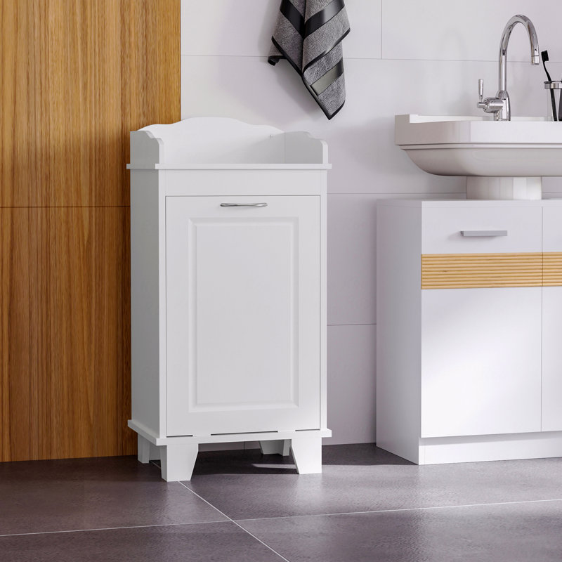 Storage Cabinet, 31", Bathroom Storage, 31" Tilt Out Laundry Hamper, Free Standing Home Organizer Hamper