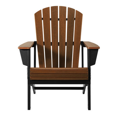 Folding Adirondack Chair, Black