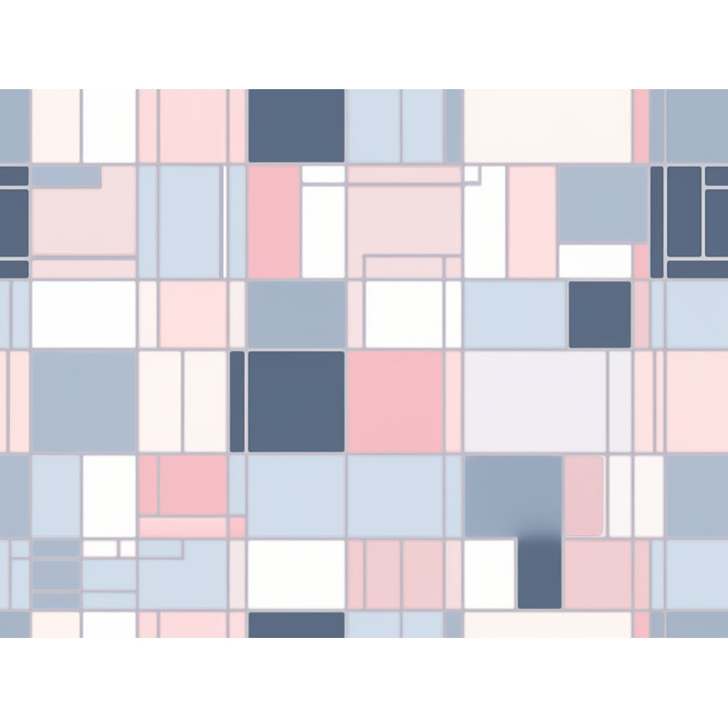 Housse de couette à motif géométrique Mondrian Bedding 4519, Housse de couette pour lit simple