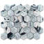 10 in. x 12 in. Honeycomb Honed Marble Tile