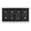 ZLINE Autograph 48 in. Paramount Dual Fuel Range w/ DuoPro Cooktop & Black Doors w/ Gold Accents-1789742092-1789742098