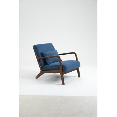 25.6-inch Upholstered Living Room Accent Chair Reading Armchair