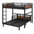 Metal Separable Bunk Beds With Raised Security Fence-568429677